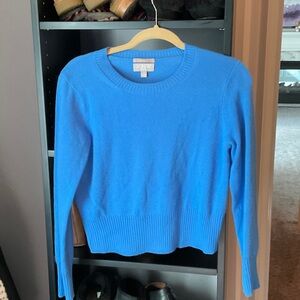 J. Crew Women's Vibrant Blue Crew Neck Sweater